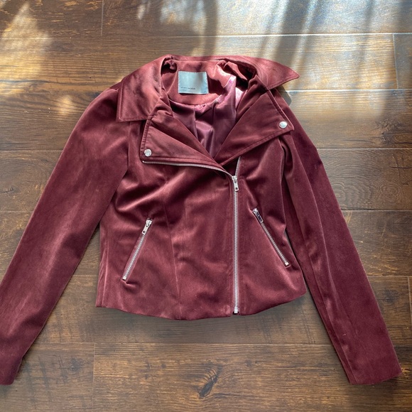Vero moda burgundy moto jacket - Picture 2 of 8